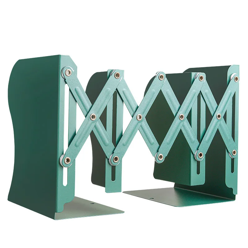 Stationery Bookend Storage Device Retractable Book Stand Metal Adjustable Shelf Book For Student Desktop Books