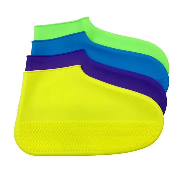 Amazon Hot Sale  Colorful Waterproof Anti Slip Shoe Protection Silicone Rain Shoes Cover
