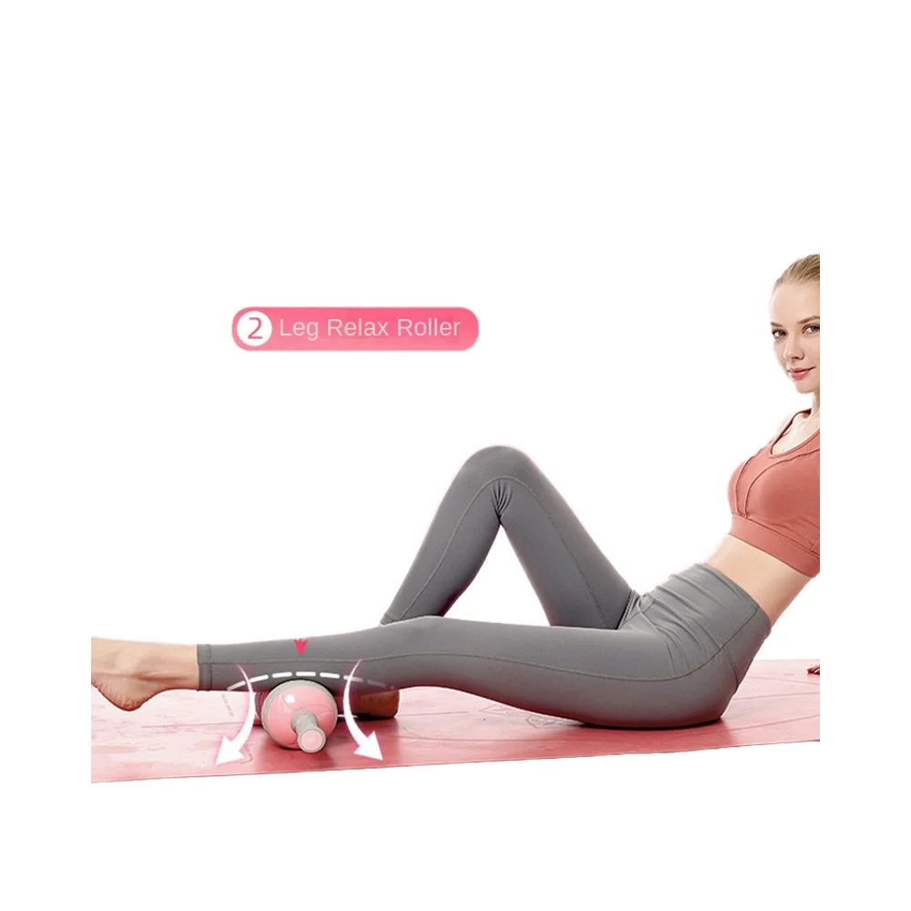 Sports Home Exercise Wheel Abdominal Exercise Machine Roller Pulley Massage Roller Wheel Abdominal Muscle Training