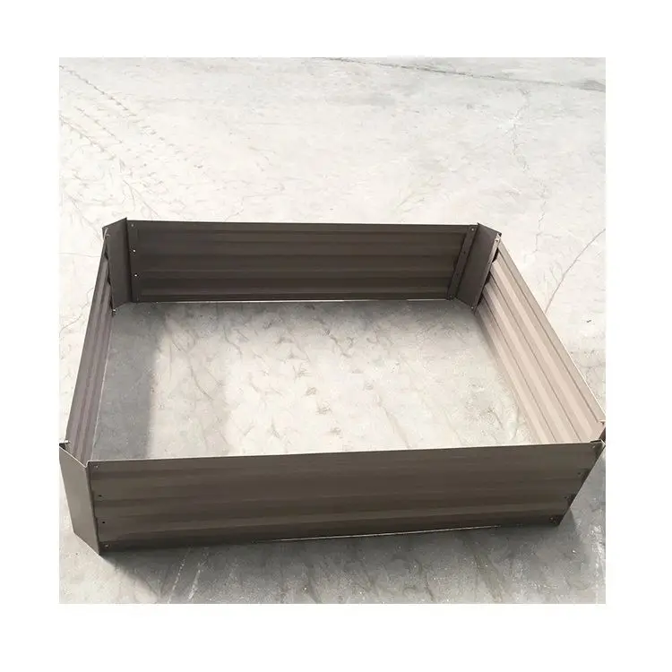Professional Supply Square Raised Galvanized Large Metal Planter Box Vegetables Raised Garden Beds Steel