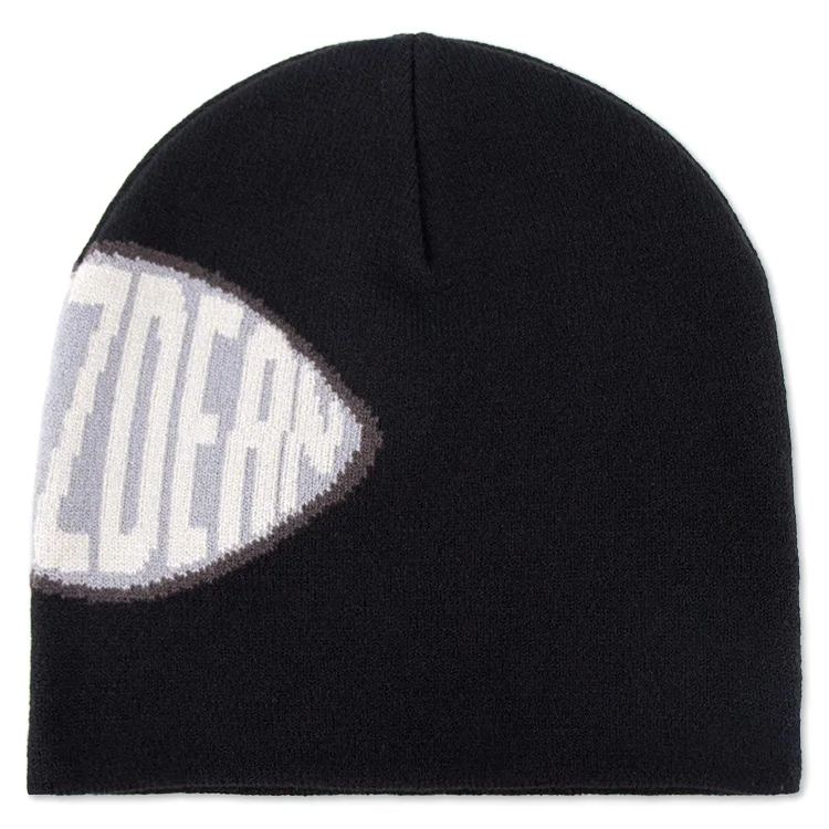 Custom Color Jacquard Skull Cap Soft Cuffless Warm Toque Knit Beanie Manufacture