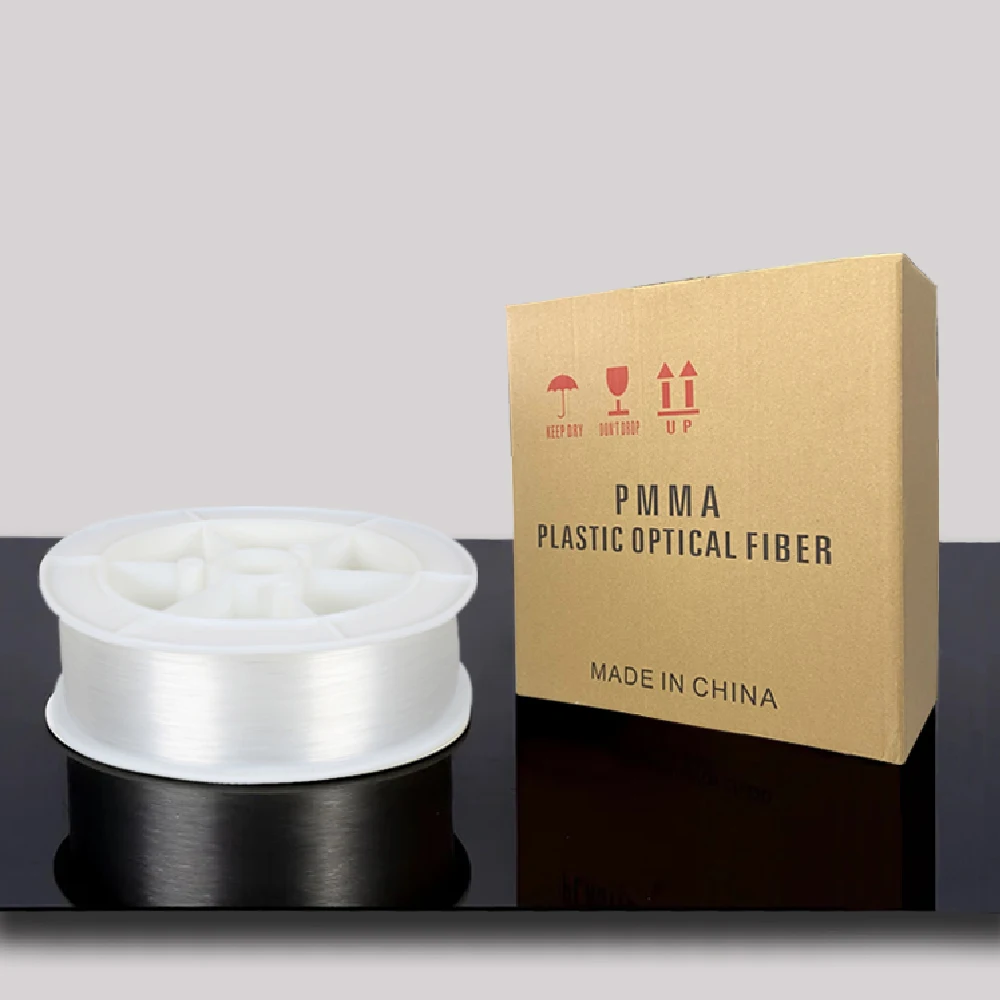 Attenuation 0.22db 0.75mm end glow pmma optic fiber