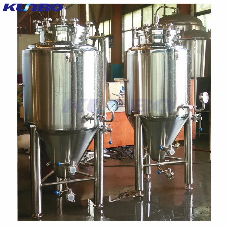 KUNBO Beer Brewing Equipment For Making Beer Stainless Steel 200l Conical Fermentation Tank Bucket For Micro Brewery