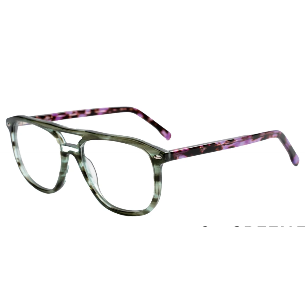 High Quality Unisex Optical Glasses Frames Unique Rectangle Design Acetate Plate Wholesale Eyeglasses