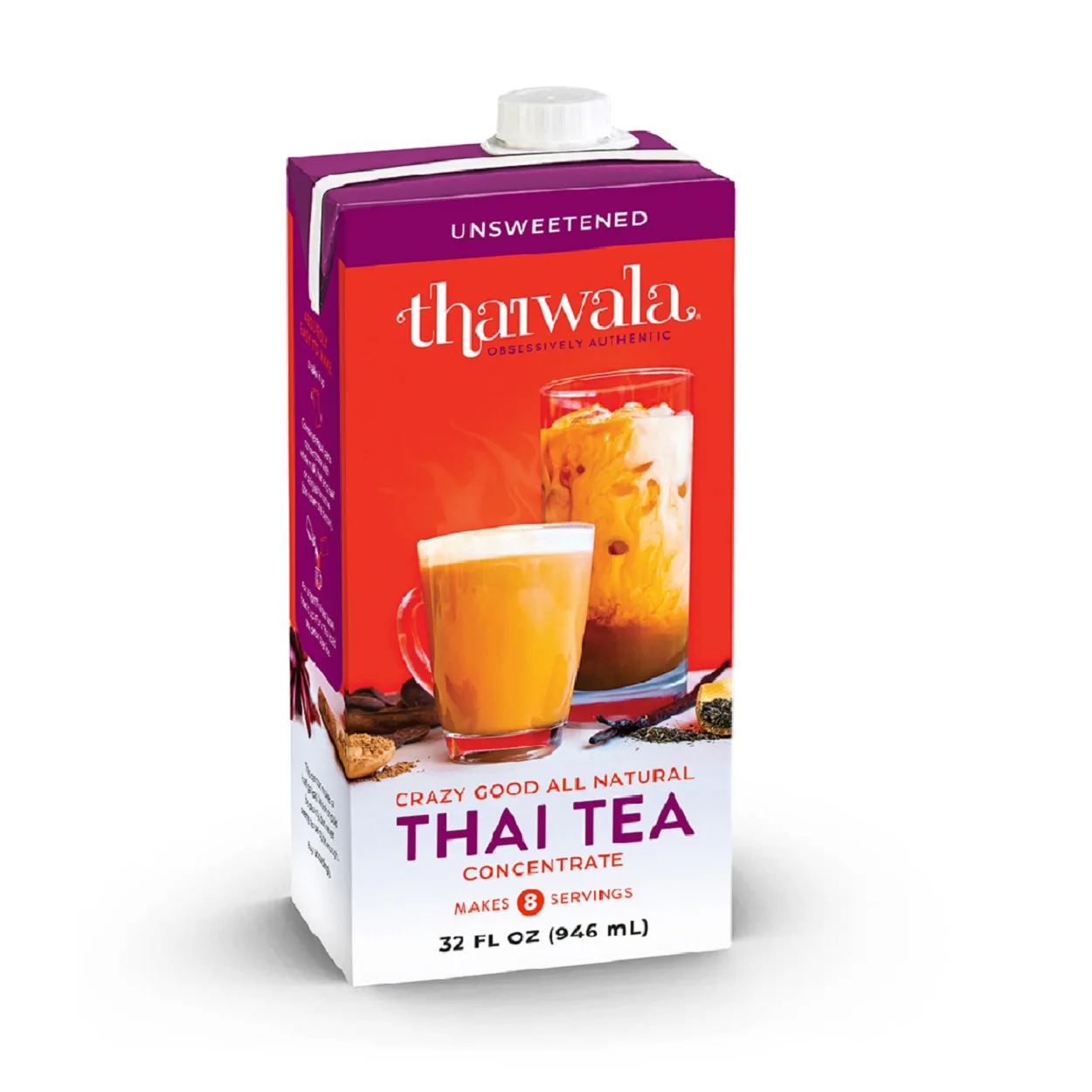 
Thaiwala Unsweetened Thai Tea Concentrate 32 FL OZ 