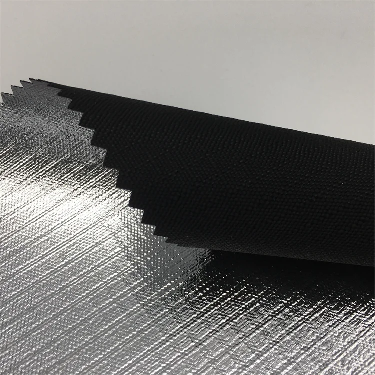 wholesale 300D 600D ripstop oxford fabric blackout silver sun reflective for gold hot stamping photography fabric