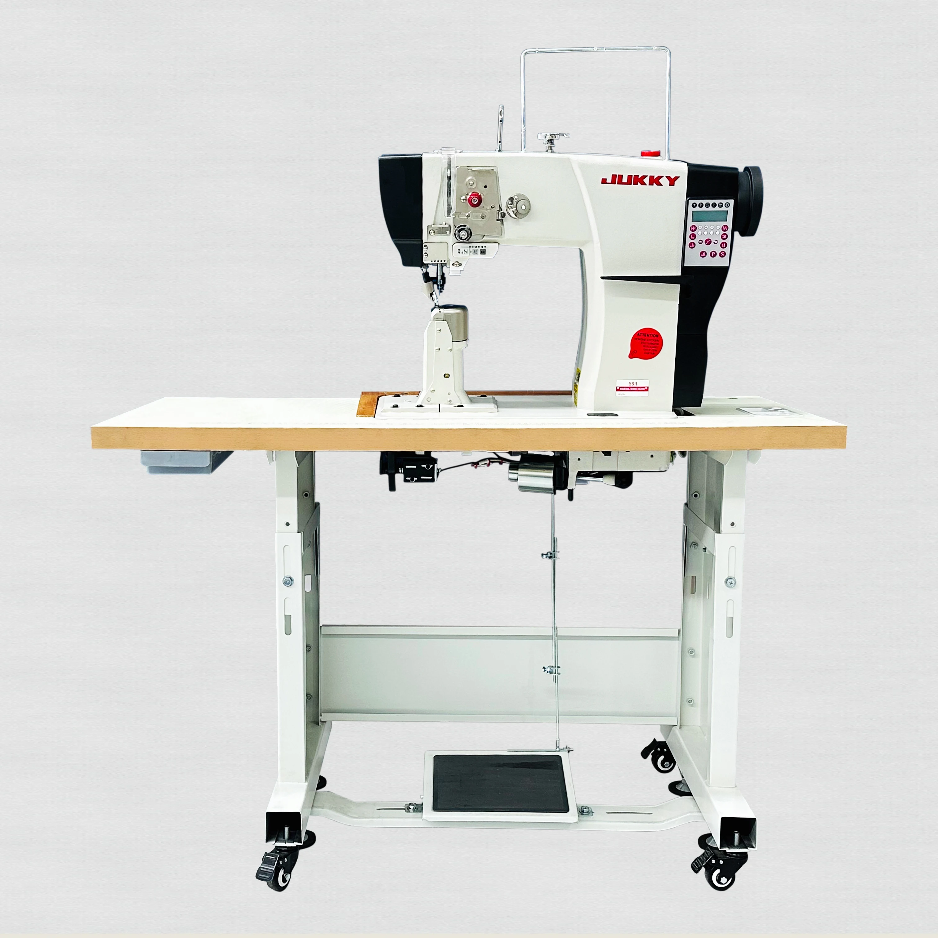 JK-591 double needle post bed sewing machine heavy duty industrial sewing machine for shoe making