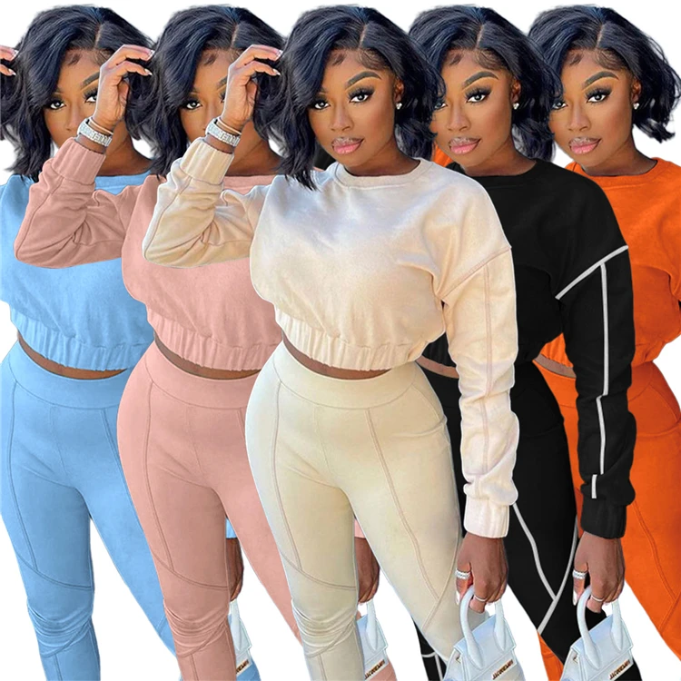 Womens winter clothes Two Piece Pant Set Outfits 2 Piece Sets Jogger women sweatsuit set tracksuit