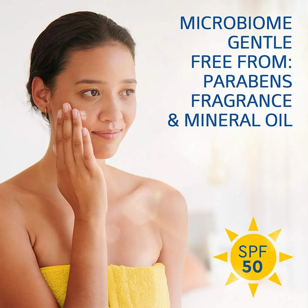 Private label sun shield sheer mineral invisible face lotion Spf 50 liquid sunscreen