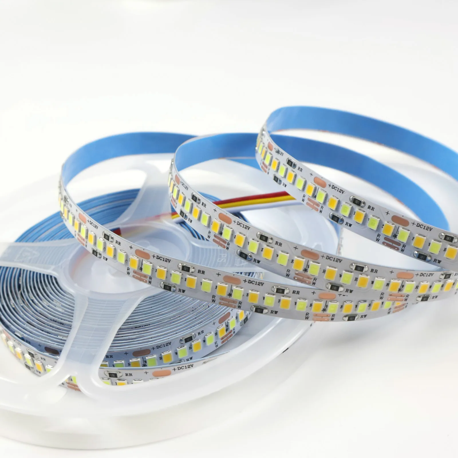 One Row SMD 2835 CCT LED Strip 240eds/m CW/WW Dual White Dimmable LED Strip