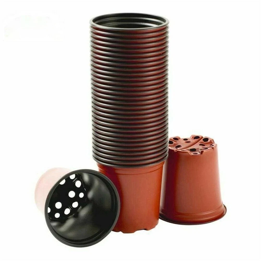 Ins Ebay Popular Round Flower Nursery Planter Bag 10 Seedling Small Succulent Plant - Potey 5.5 Inch Plastic Pot