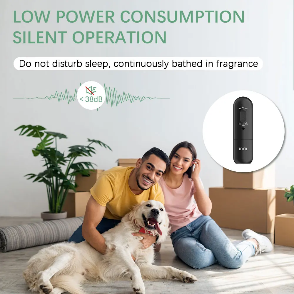 Luxury 100ML Sleek Portable Perfume Electric Wholesale Nebulizing Diffuser Room Wall Plug Essential Scent Aroma Oil Diffuser