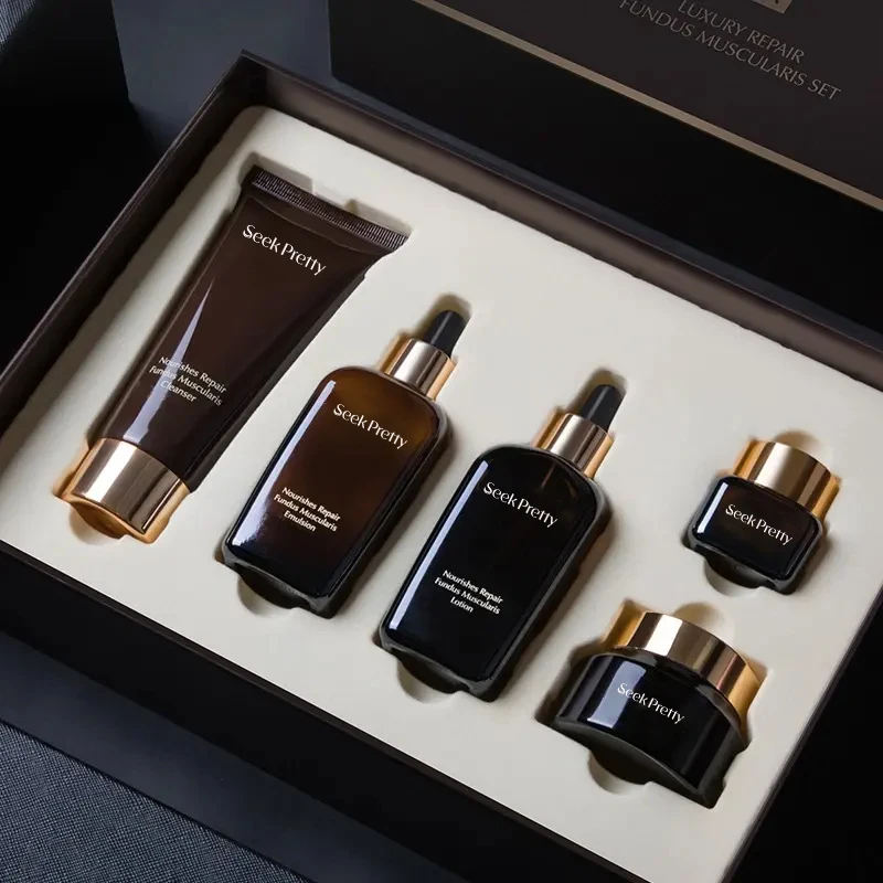 Private Label Organic Moisturizing Brightening Carnosine Anti-Aging Serum Cream Skin Care Set New For Women