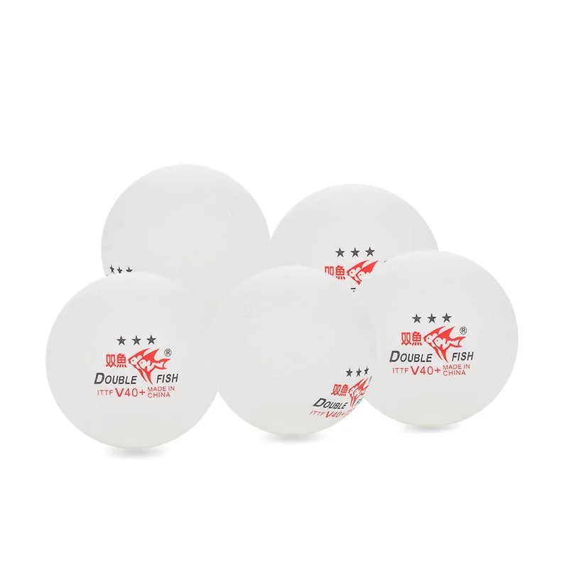 Double Fish Table Tennis 3 Star ITTF V40+ New Material Table Tennis Balls Cheap New Technology Ping-Pong Balls