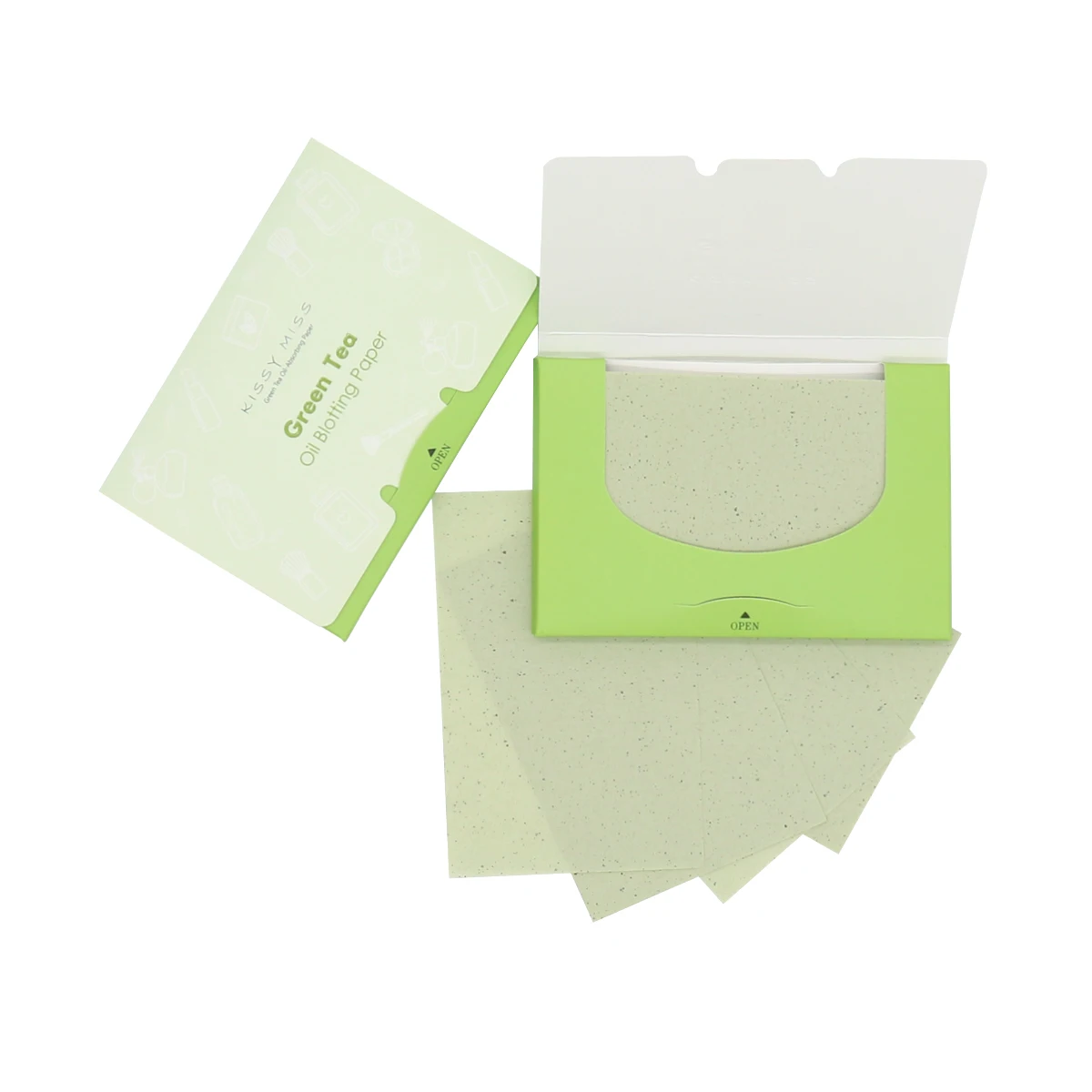 100pcs personal face oil blotting paper bamboo charcoal oil absorbing sheets natural green tea oil absorbent paper