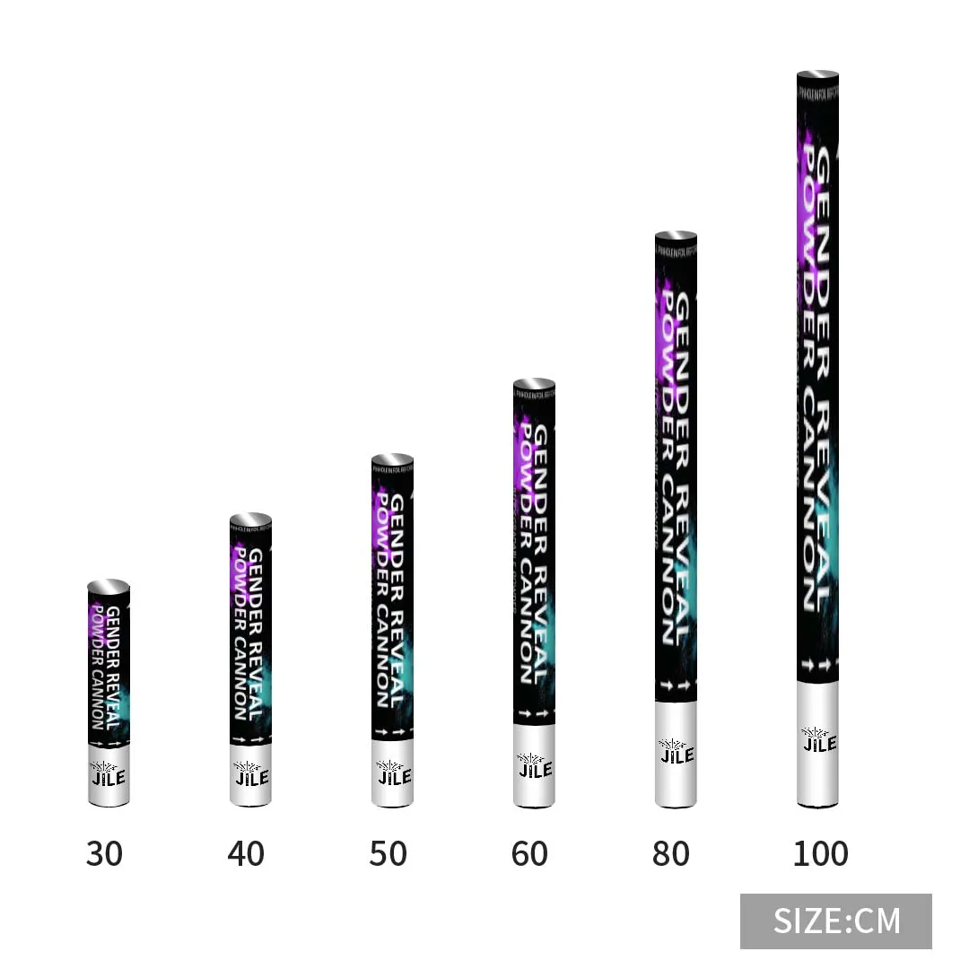 Пушка с конфетти по половой расцветке-набор из 4 биоразлагаемых порошков x2 и конфетти в форме сердца x2 в розовом или синем цвете
