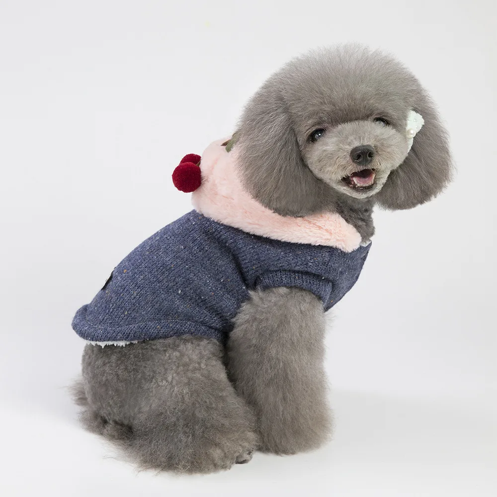 Wholesale Good Quality Pet Dog Warm Comfortable Thick Coat Cheap Autumn Winter Two-legs Clothes