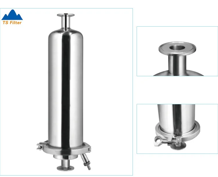 
Stainless Steel Gas Filter For CO2 Lines Applications 