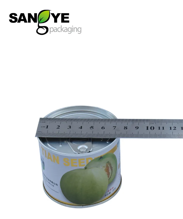 100ML 250ML 450ML 1000ML Wholesale Easy Open Tin Can For Vegetable Seeds Package