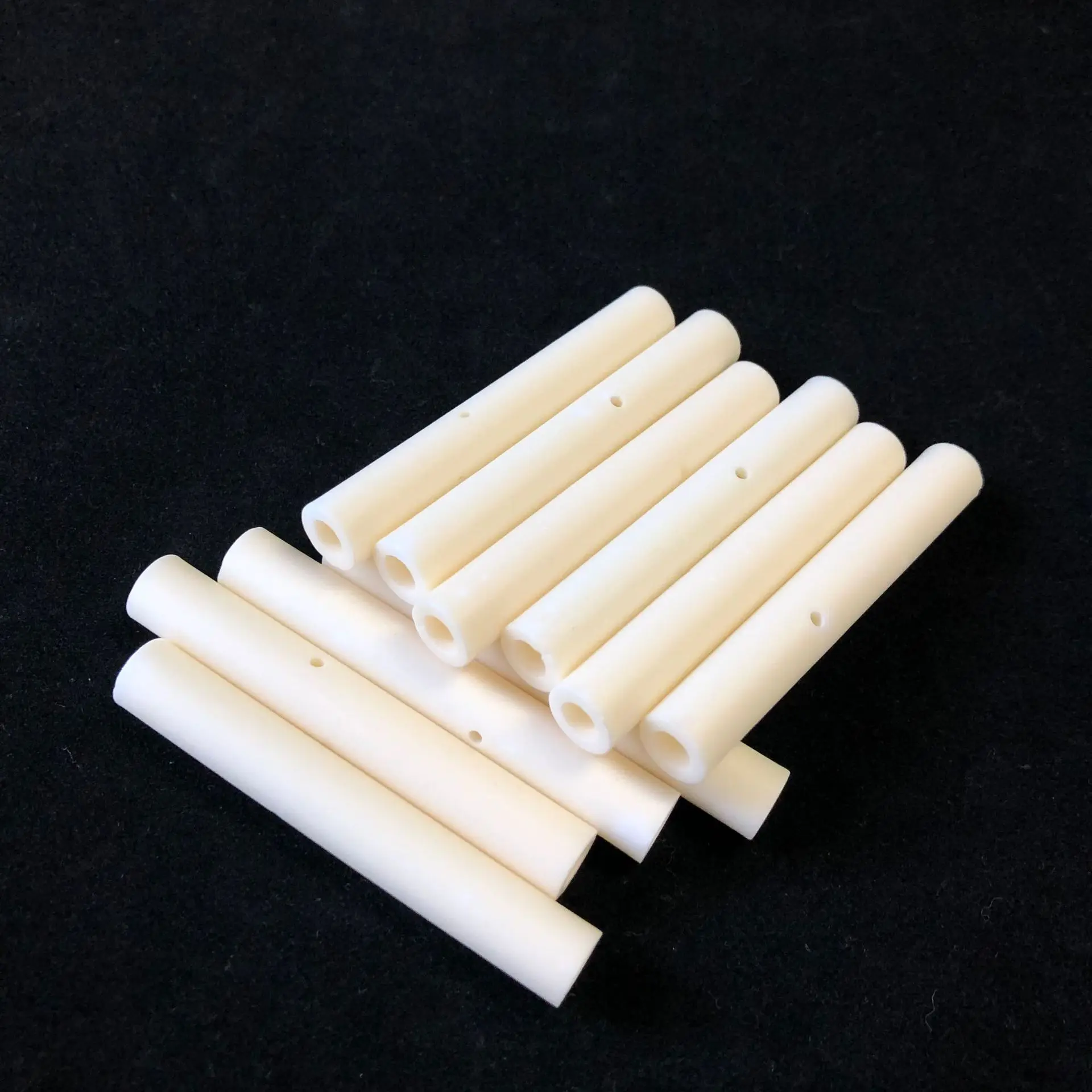 Al2o3 95% 99% 99.7% high alumina ceramic tube alumina thermocouple ceramic protection tube alumina ceramic double core tube