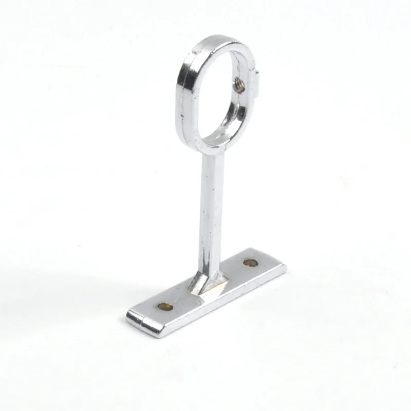 Wardrobe Tube Holder Rail Support Cabinet Fittings Upper Mounted  Wardrobe Metal Hanging Flange Tube Holder