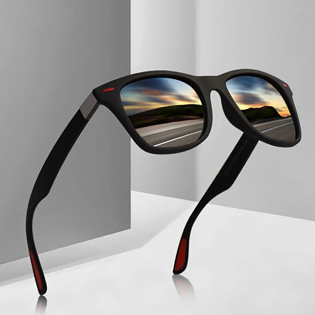 Квадратные поляризованные солнцезащитные очки мужские речные винтажные очки 2021 горячая распродажа мужские солнцезащитные очки для женщин Ретро Классические солнечные очки