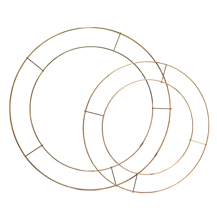 25 cm diameter Wholesale Flower Wreaths Metal Wire Frame  for door wreath frames christmas wreath decorative