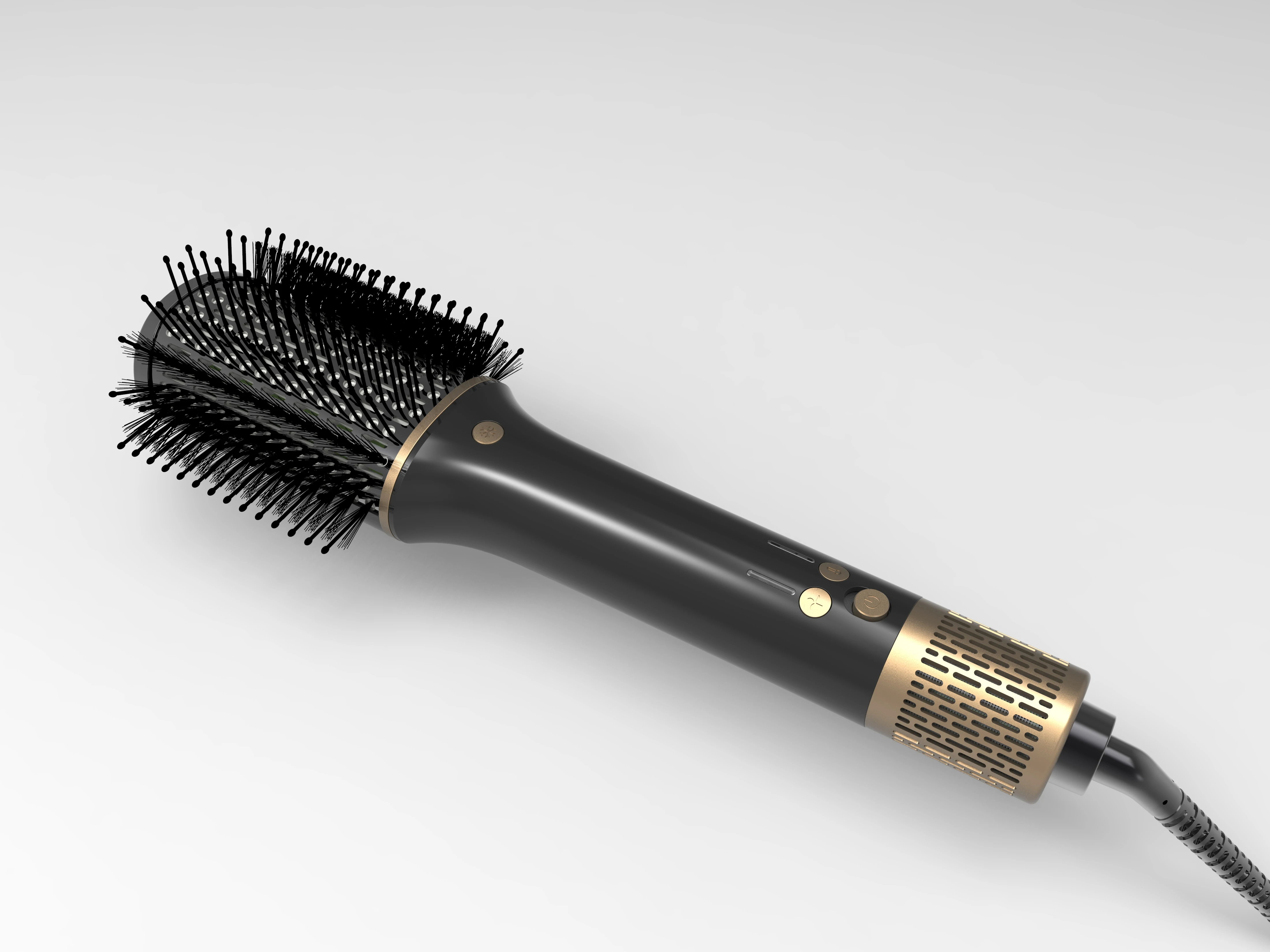 Hair Curler Hot Air Brush 4 In 1 With Ion Generator For Fine Ceramic