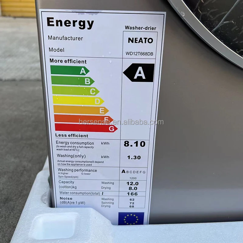 LG 12Kg Automatic Front Load Washer Dryer Combo Laundry Washing Machine Dryercommercial self service clothes dryer