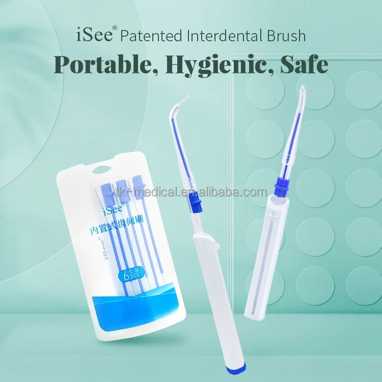 iSee Blue/Yellow Patented Interdental Brush