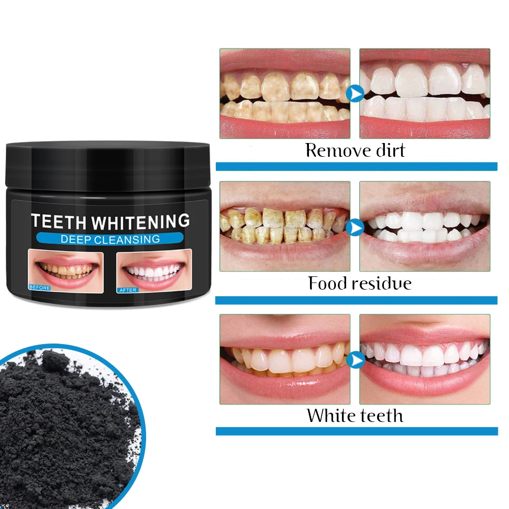 
Activated coconut bamboo charcoal toothpaste whitening teeth whitening powder 