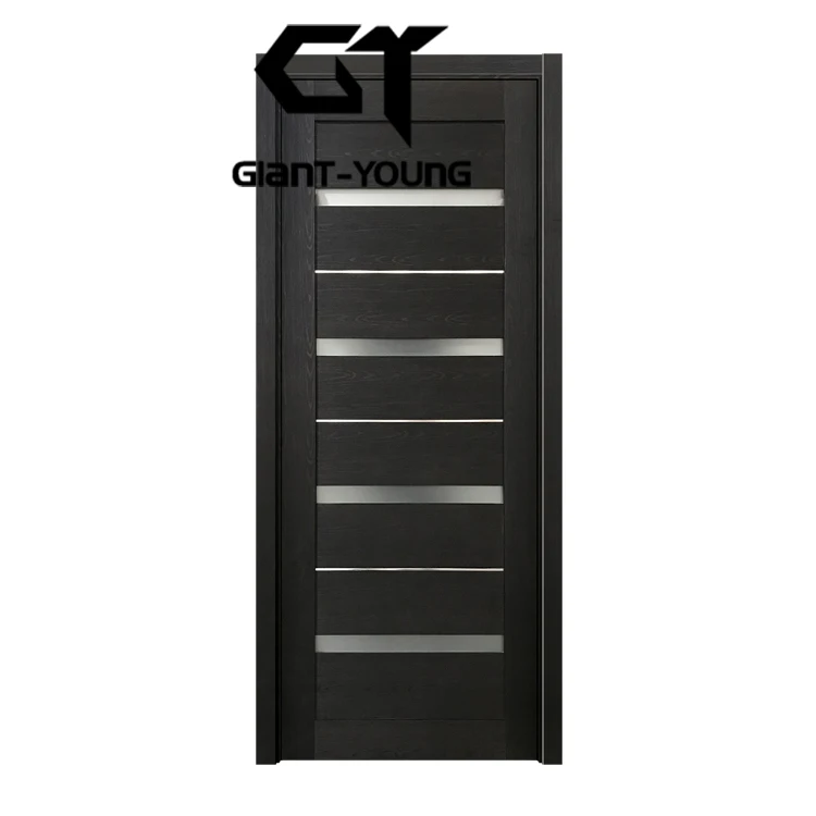 European series China factory PVC interior door apartment house room paint-free PVC MDF bathroom door