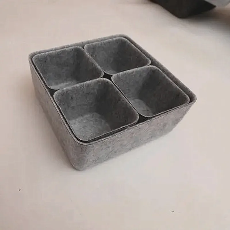 Felt Storage Box Integrated Drawer Sorting Storage Box Sorting Layer Office Sundries Storage Box