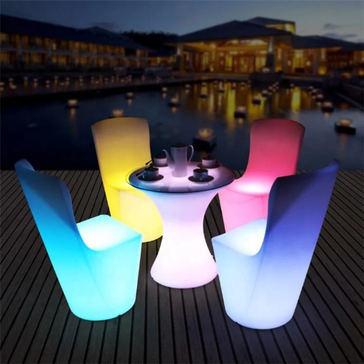 illuminated furniture 40cm 3d led flashing cube seat led glowing chair cube