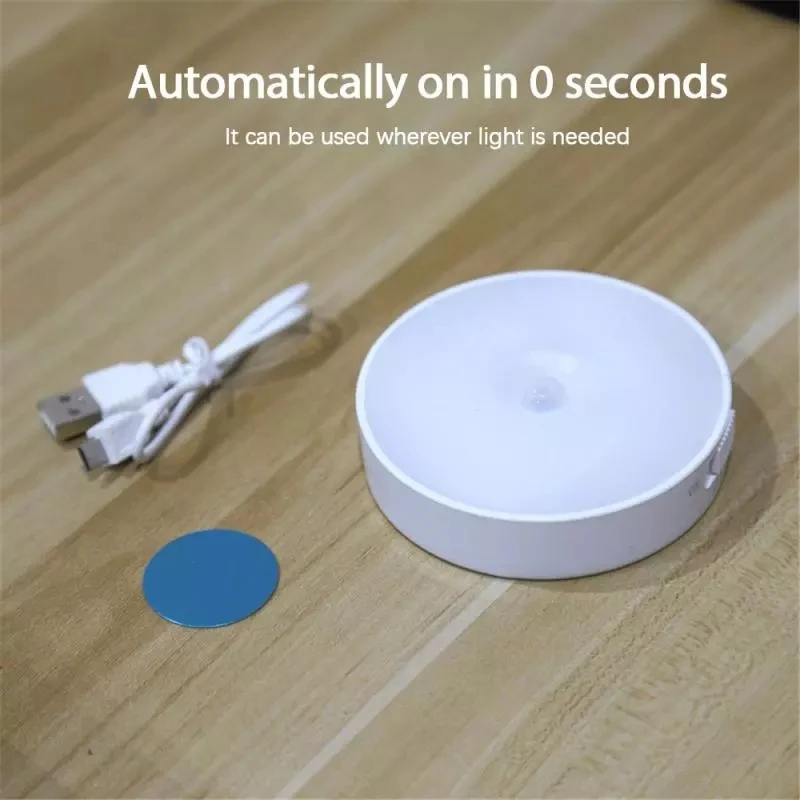
USB Rechargeable Wall Lamp LED Wireless PIR Motion Sensor LED Night Light for Bedroom Stairs Cabinet Wardrobe Lighting 