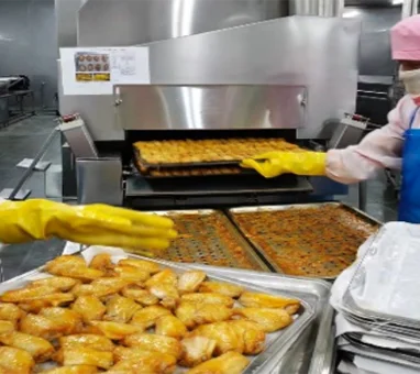 Commercial Bake Chips Tartshell Cereals Convection Conveyor Tunnel Oven for Bread Cake Bakerysant