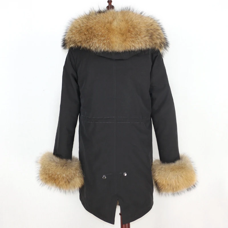 Waterproof Parka Winter Jacket Women Real Fox Fur Liner Coat Big Natural Raccoon Fur Hood Thick Warm Long Parkas Streetwear New