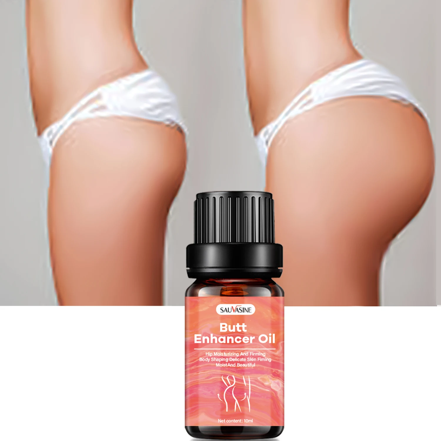Herbal Hip Massage Skin Whitening Essential Oil Bigger Buttock Firm Hip Up Anti-Cellulite Massage Oil