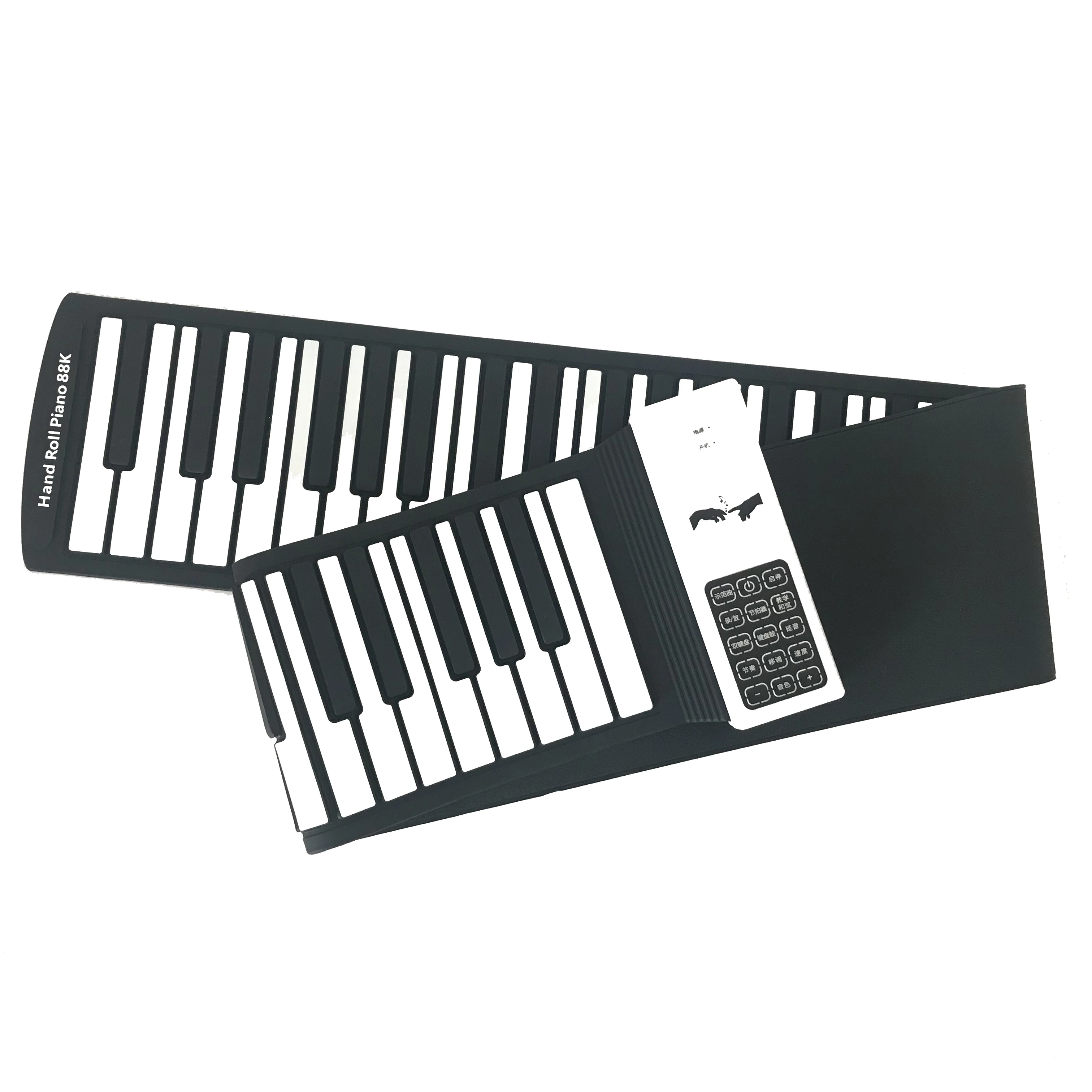 Wholesale Cheap 88-keys USB Hand Roll Piano Portable Folding Electronic With No Speaker