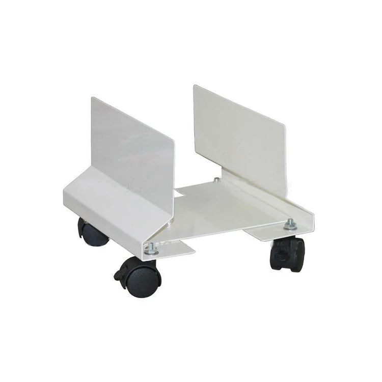 Modern CPU Stand with 4 Wheels and Brake Lock Waterproof Metal CPU Holder for Office Furniture for Computer Cases