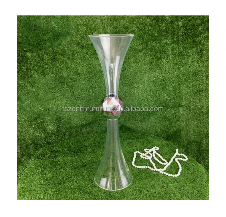 Wholesale Home Wedding Decor Cheap Cylinder Acrylic Tall Clear Stand Flower Vase Table Centerpiece