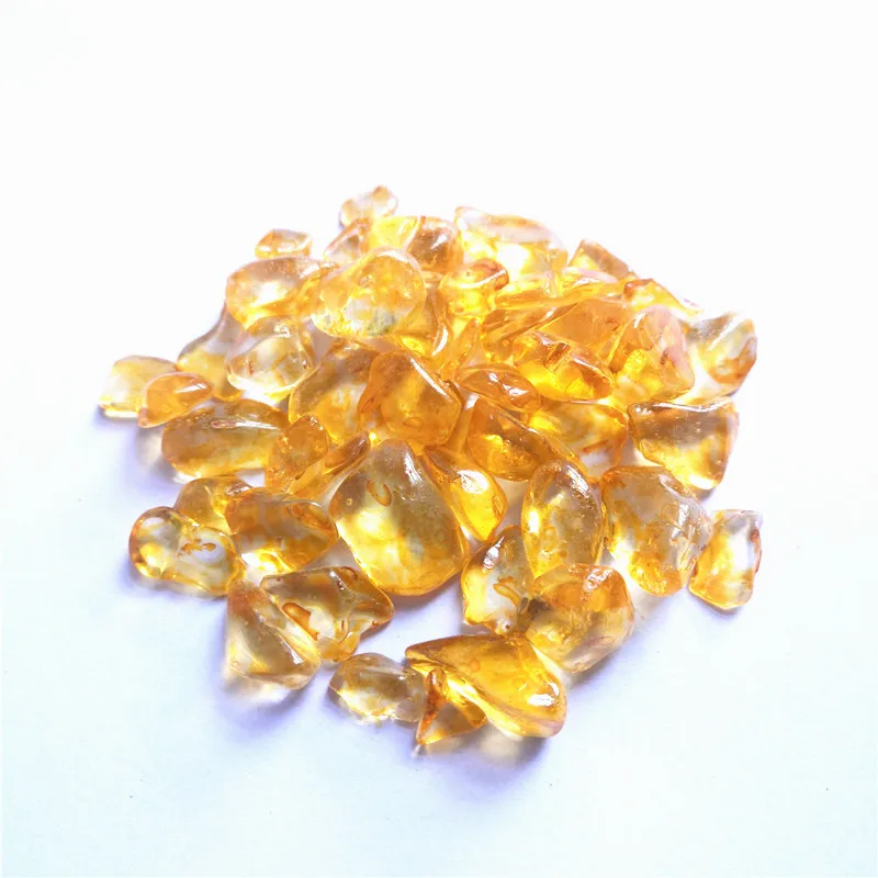 Wholesale Natural Polished Additive Colour Yellow Crystal Gravel Citrine Gravel Tumbled Crystal Stone For Healing Chakra