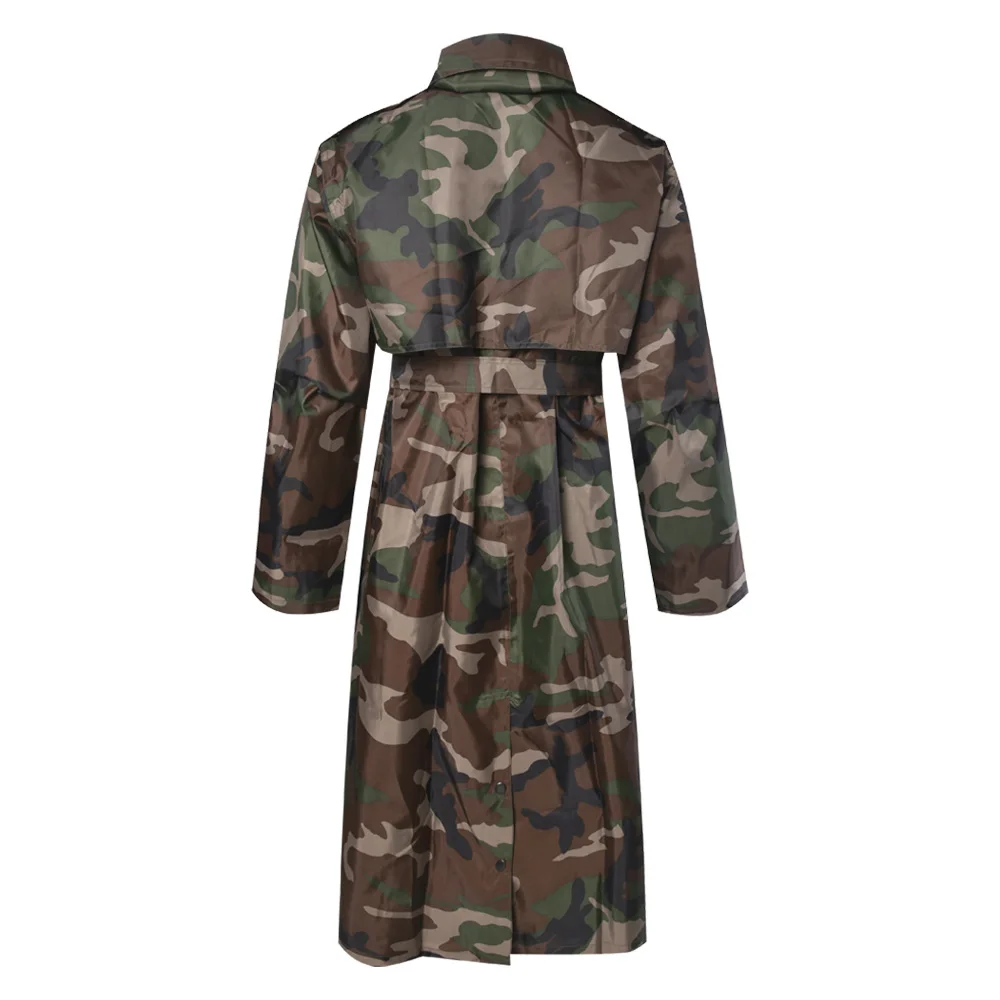 XINXING Waterproof Windproof Nylon Fabric PVC Coating Long Sleeve Overcoat Outdoor Duty Tactical Camo Rain Cape Poncho