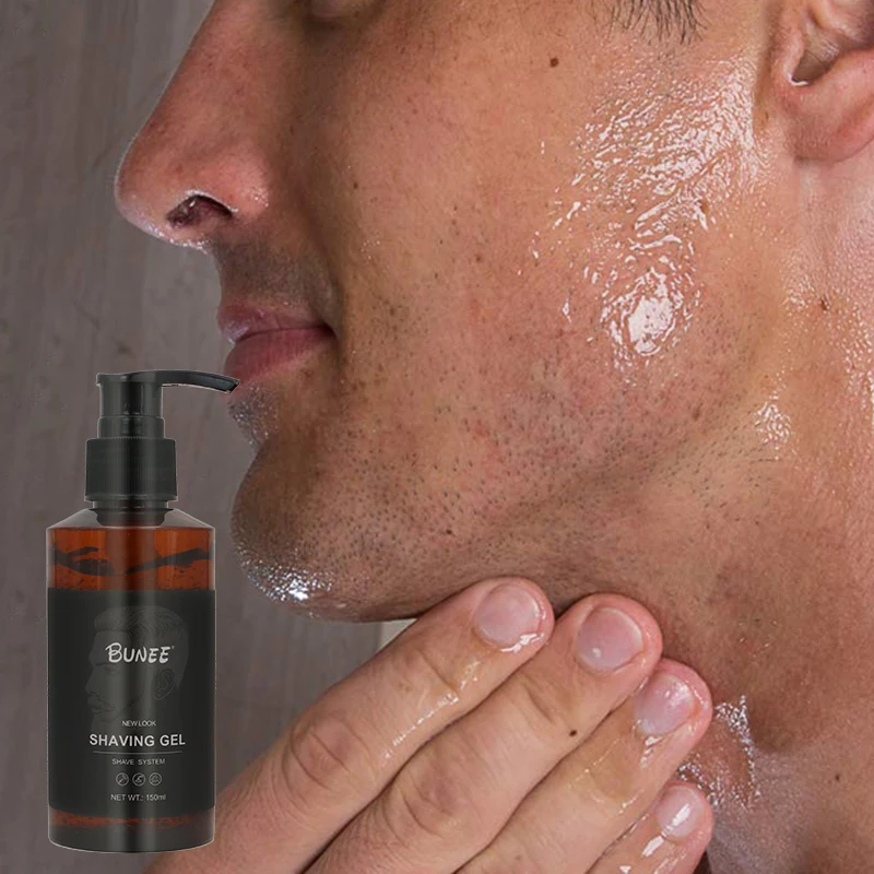 Private Label OEM/ODM safty razor burn clear beard face shaving gel providing lubrication shaving preparation for wholesale