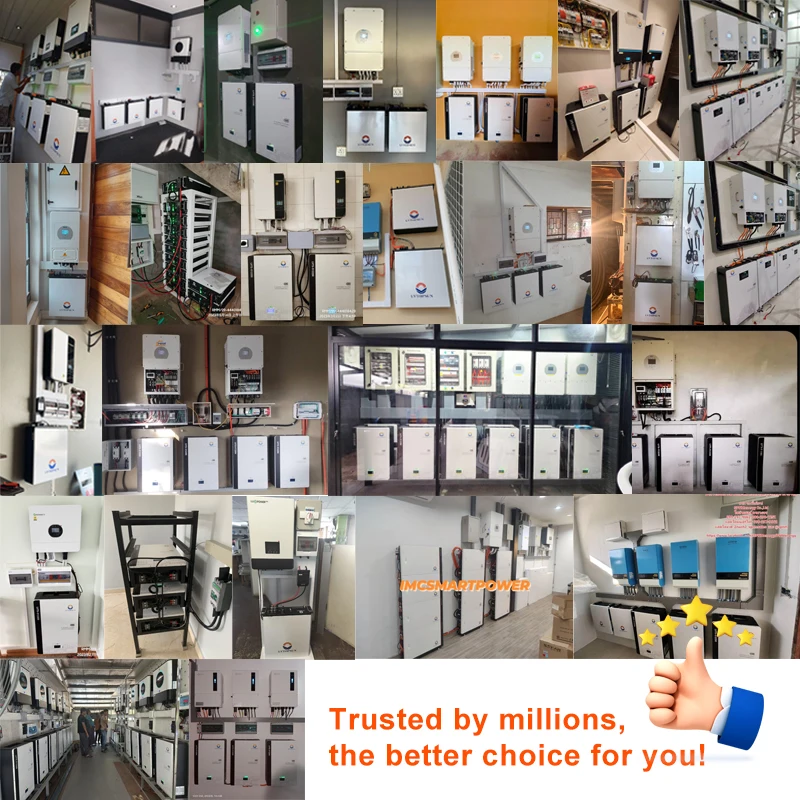 Stacked 51.2V lithium ion battery 48V 200ah 300ah 15kw solar systems 48v 100ah lifepo4 akku Lithium iron phosphate battery pack