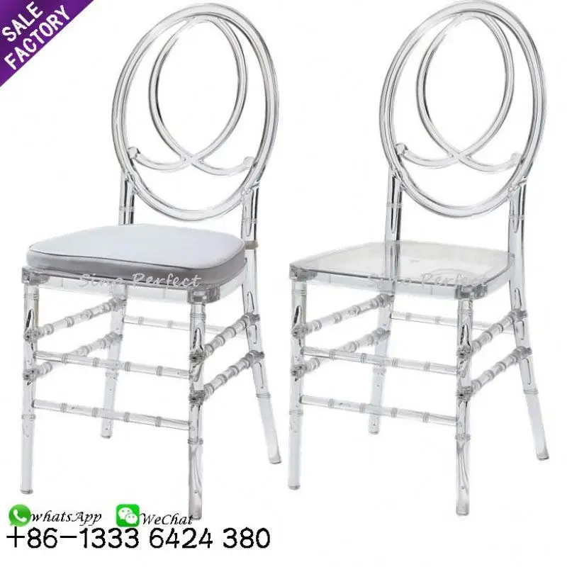 Wholesale gold white stackable round back throne resin chair for wedding