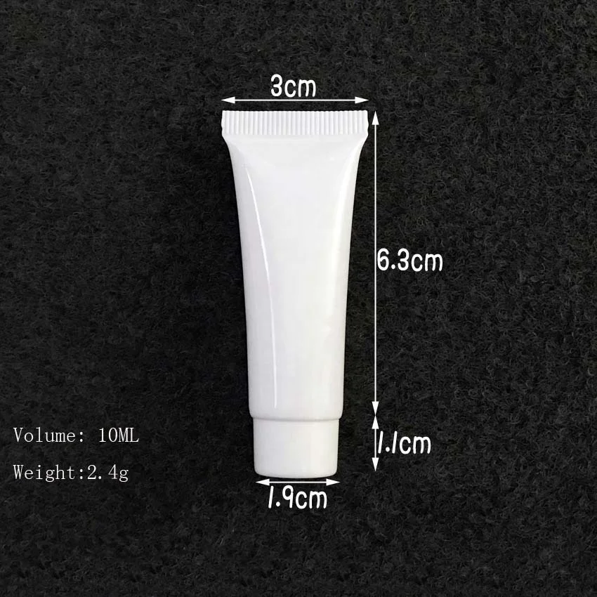 P-lan Stock High Quality Cosmetic PP Soft Tube Empty White Makeup Squeeze Face Cream Lotion Tube For Personal Care