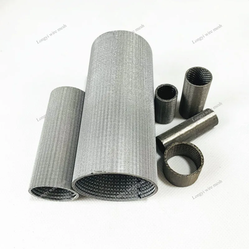 
75um 100 150 200 micron SS304 stainless steel 5 layers sintered mesh pipe 