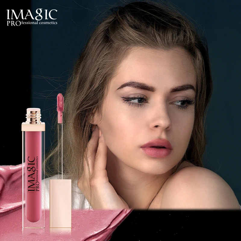 IMAGIC оптовая продажа Создайте свой собственный бренд веганская косметика водостойкий оригинальный цветной пигмент дешевый блеск для губ с логотипом