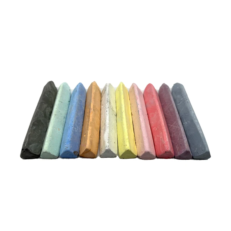 Пользовательский моющийся треугольный цветной мел для тротуара